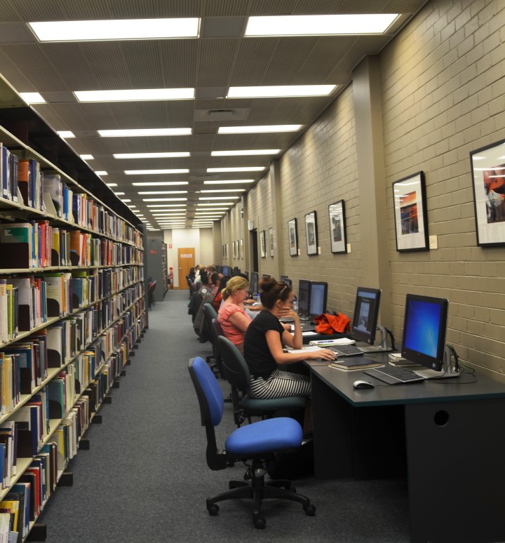 An entire level of the library devoted to Quiet study is a great way to keep focus on those long study sessions